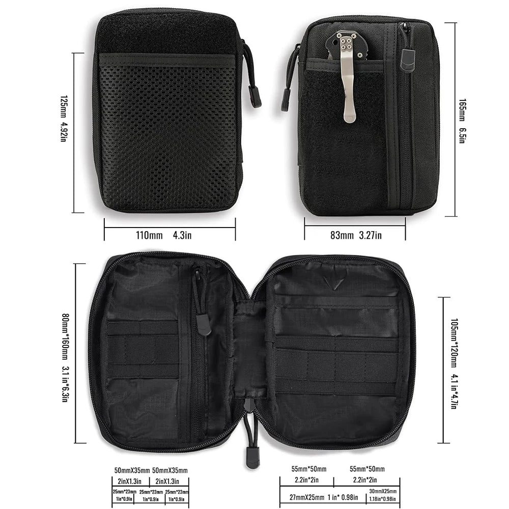 EDC Pouch Organizer mit 6 Fächern für Multitools – clever-campen Ansicht 6