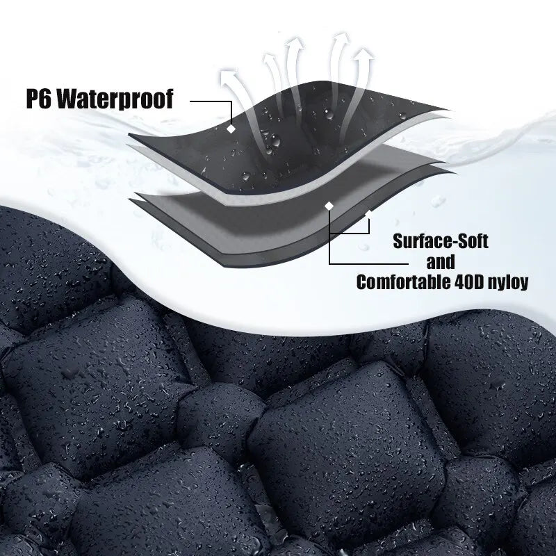 Ultraleichte Luftmatratze mit integriertem Luftpumpensystem – clever-campen Ansicht 5