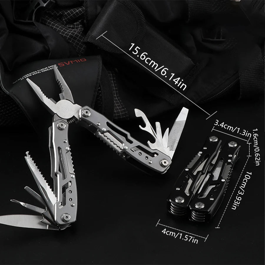 Camping Multitool Edelstahl Klappmesser mit Zangenfunktion – clever-campen Ansicht 3