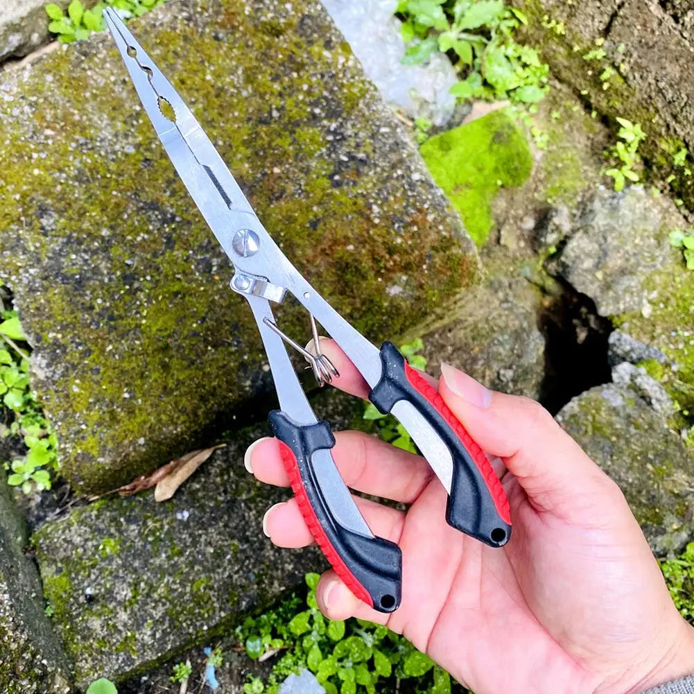 Edelstahl Angelzange mit langem Hals – clever-campen Ansicht 3