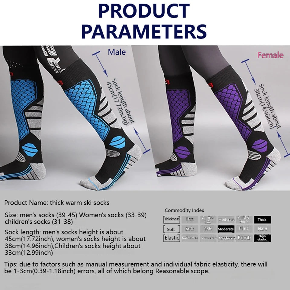 Wärmende Ski-Socken mit Anti-Rutsch und Kompression – clever-campen Ansicht 4