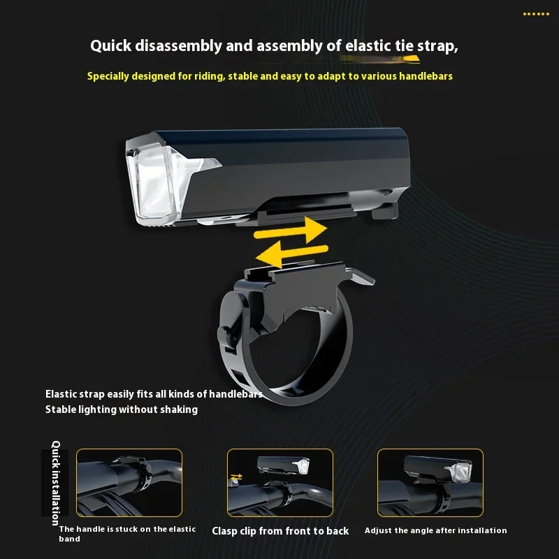 Tragbare Fahrradlampe IPX6 Aluminium mit Type-C – clever-campen Ansicht 4