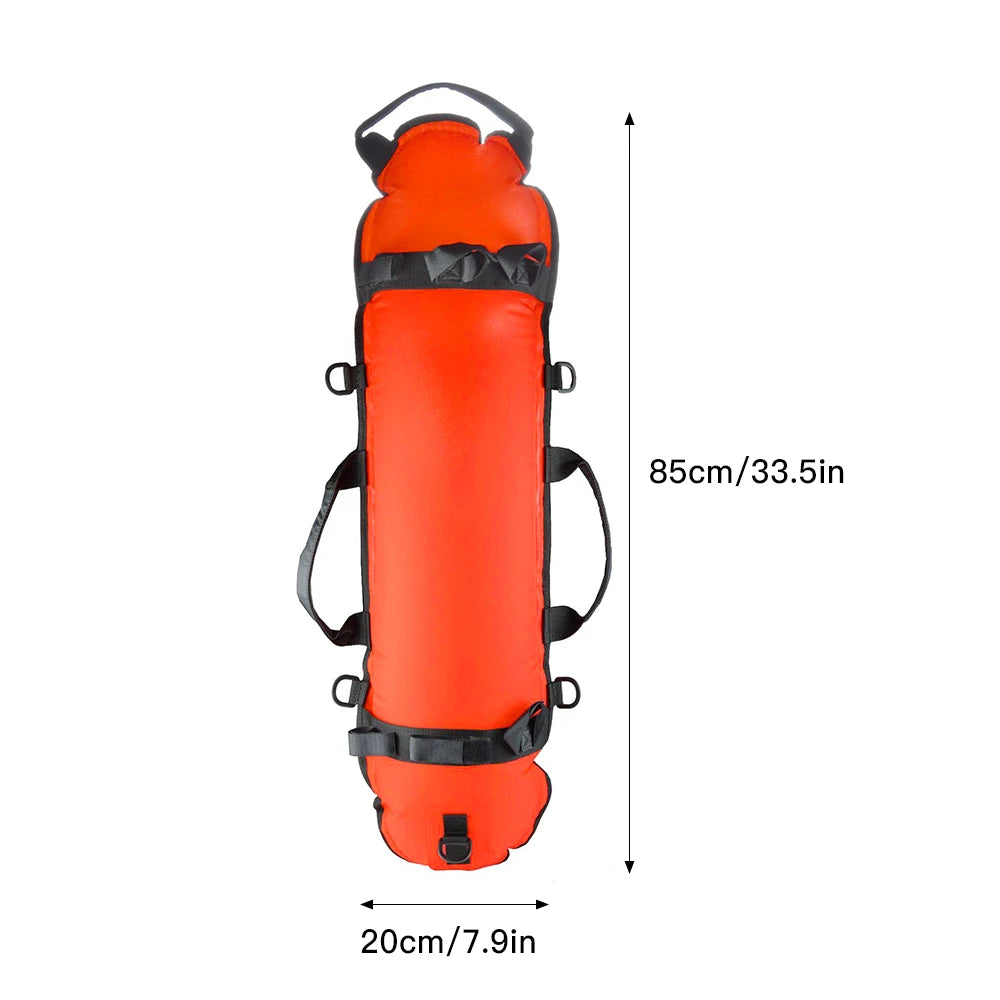 Aufblasbare Sicherheitsboje mit Tauchflagge für Angler – clever-campen Ansicht 6