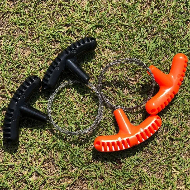 Tragbare Edelstahl Drahtsäge mit Fingergriff für Survival – clever-campen Ansicht 4