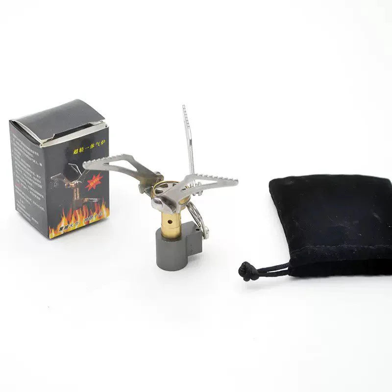 Portabler Mini-Aluminium-Alkoholkocher mit Deckel – faltbar – clever-campen Ansicht 3