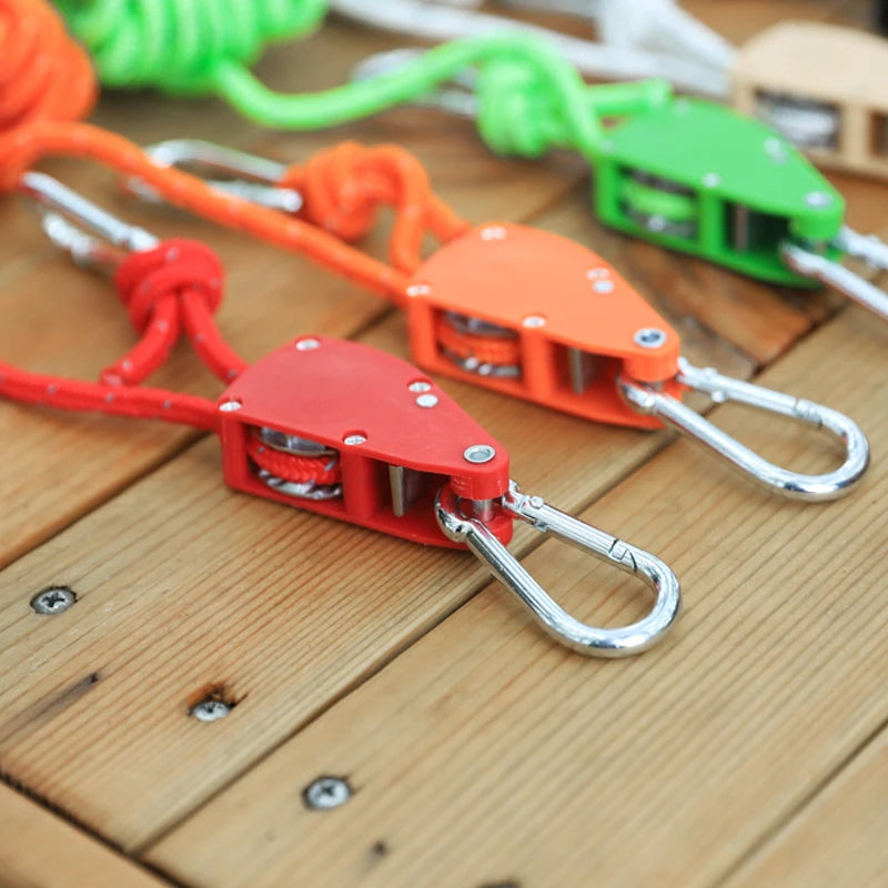 Verstellbarer Camping Seilspanner mit Karabiner 4/5m