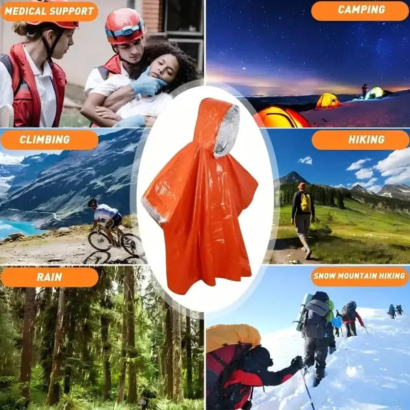 Multifunktionaler Notfall-Regenponcho für Outdoor – clever-campen Ansicht 4