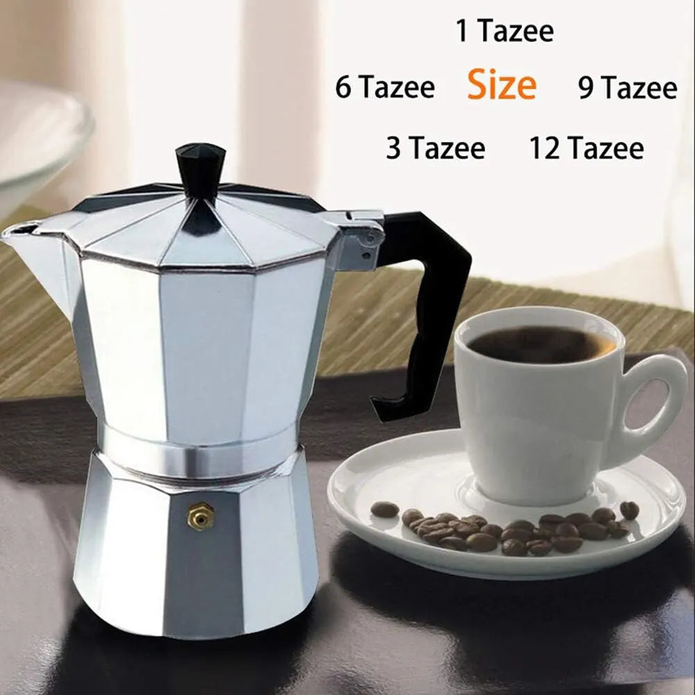 Aluminium Moka Kaffeekanne für Camping und Outdoor – clever-campen Ansicht 4
