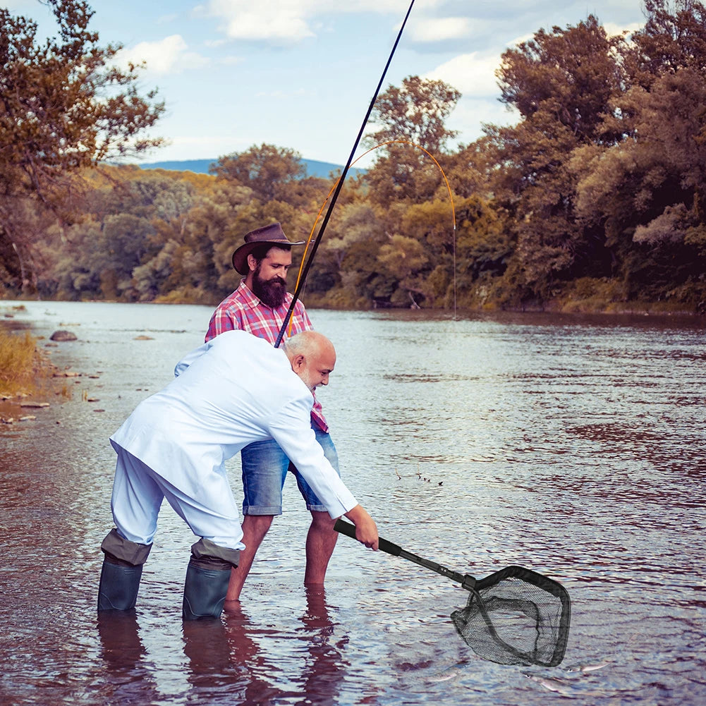Faltbares Kescher-Netz mit Teleskopstange für Angler – clever-campen Ansicht 5