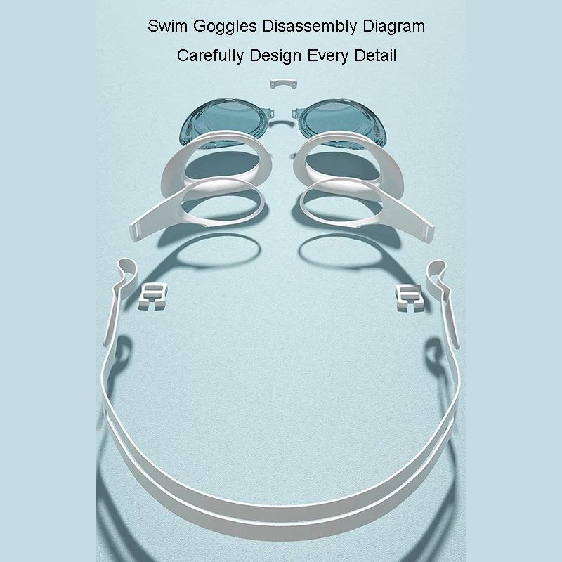 Professionelle Schwimmbrille für Erwachsene – Wasserdicht – clever-campen Ansicht 6