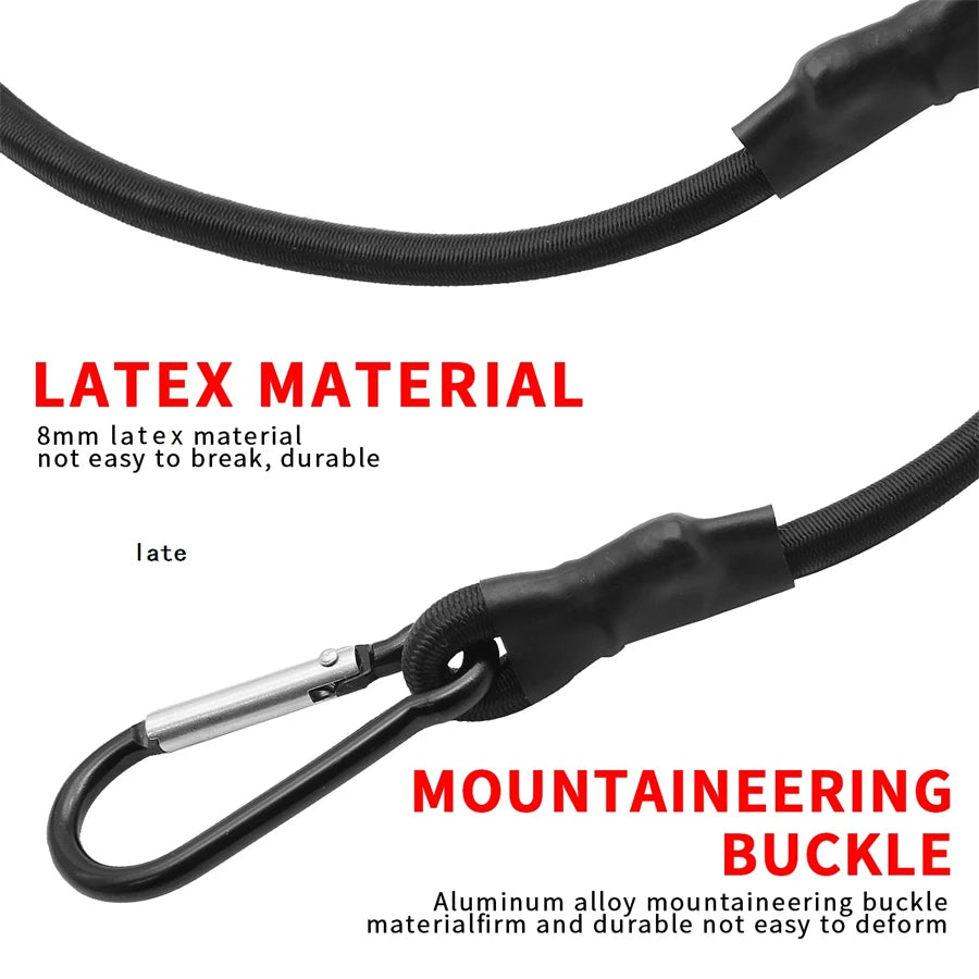 Dehnbare Bungee-Seile 30/60/90/120/150CM mit Haken – clever-campen Ansicht 2