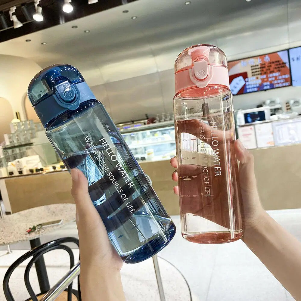 Transparente Trinkflasche 780ml – Leicht & Auslaufsicher – clever-campen Ansicht 2