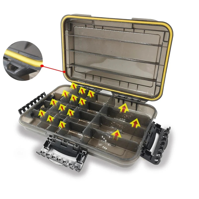 Wasserdichte Angelbox mit grossem Stauraum – clever-campen Ansicht 5