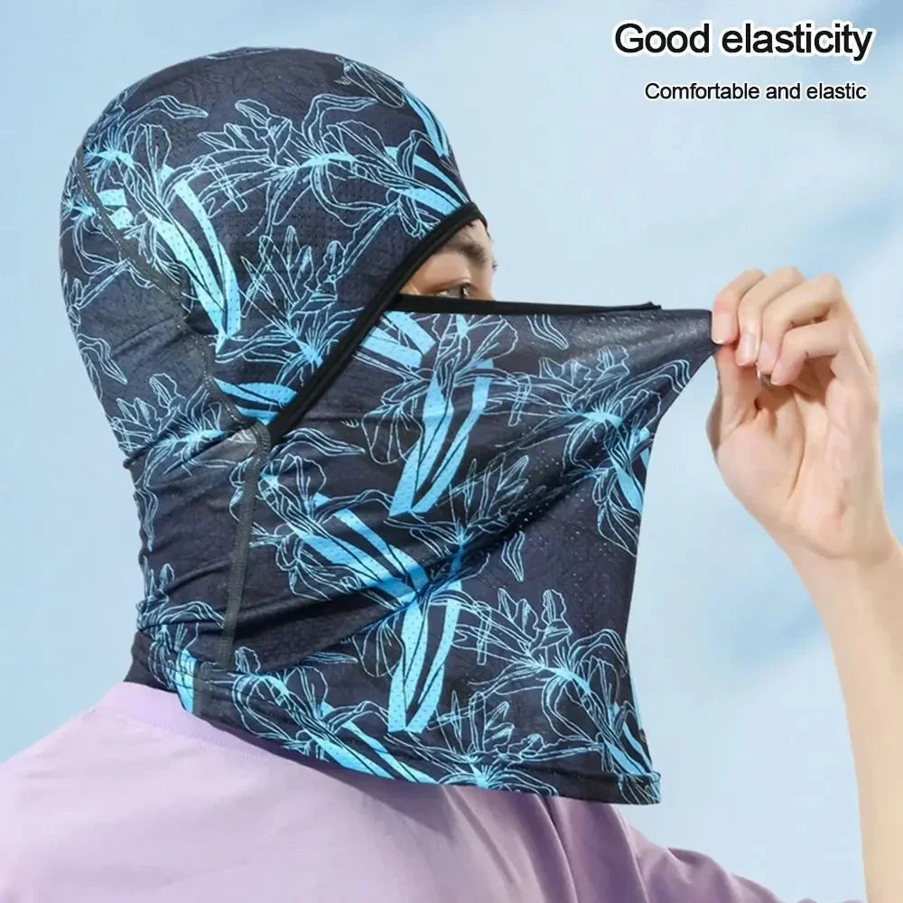 Sommer Cool Balaclava aus Eis-Seide für Radfahren – clever-campen Ansicht 3