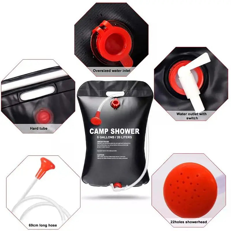 20L Camping-Dusche Solar für Outdoor und Reisen – clever-campen Ansicht 4