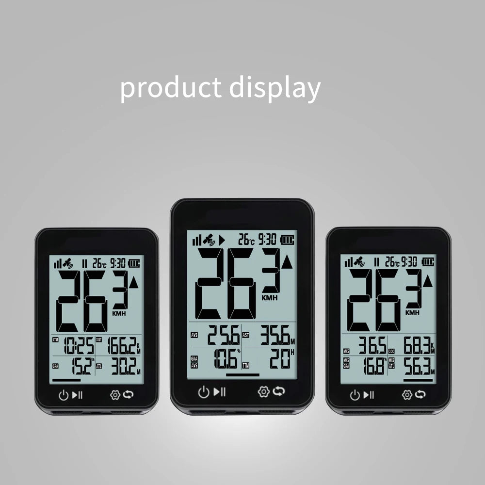 Kabelloser Fahrradcomputer mit 2.4 Zoll LCD-Display – clever-campen Ansicht 5