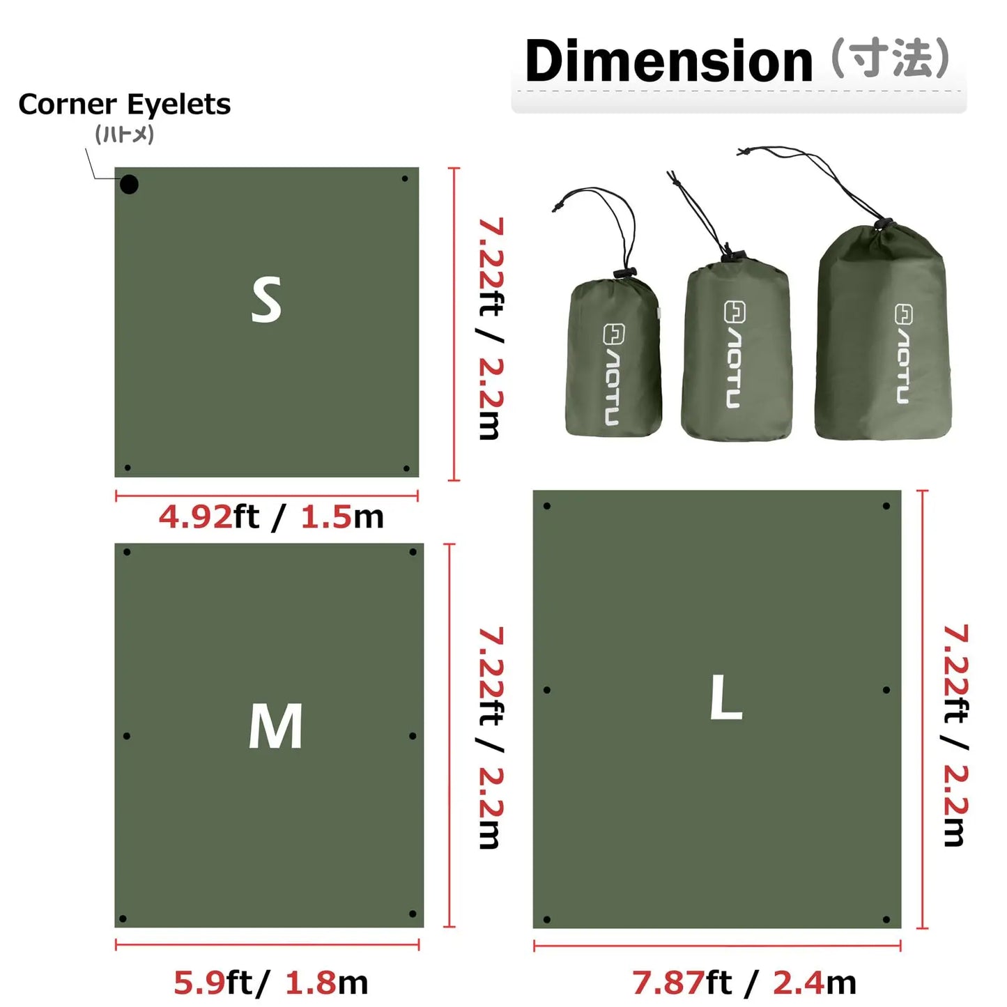 Wasserdichte Camping-Tarp als Schutzunterlage – clever-campen Ansicht 2