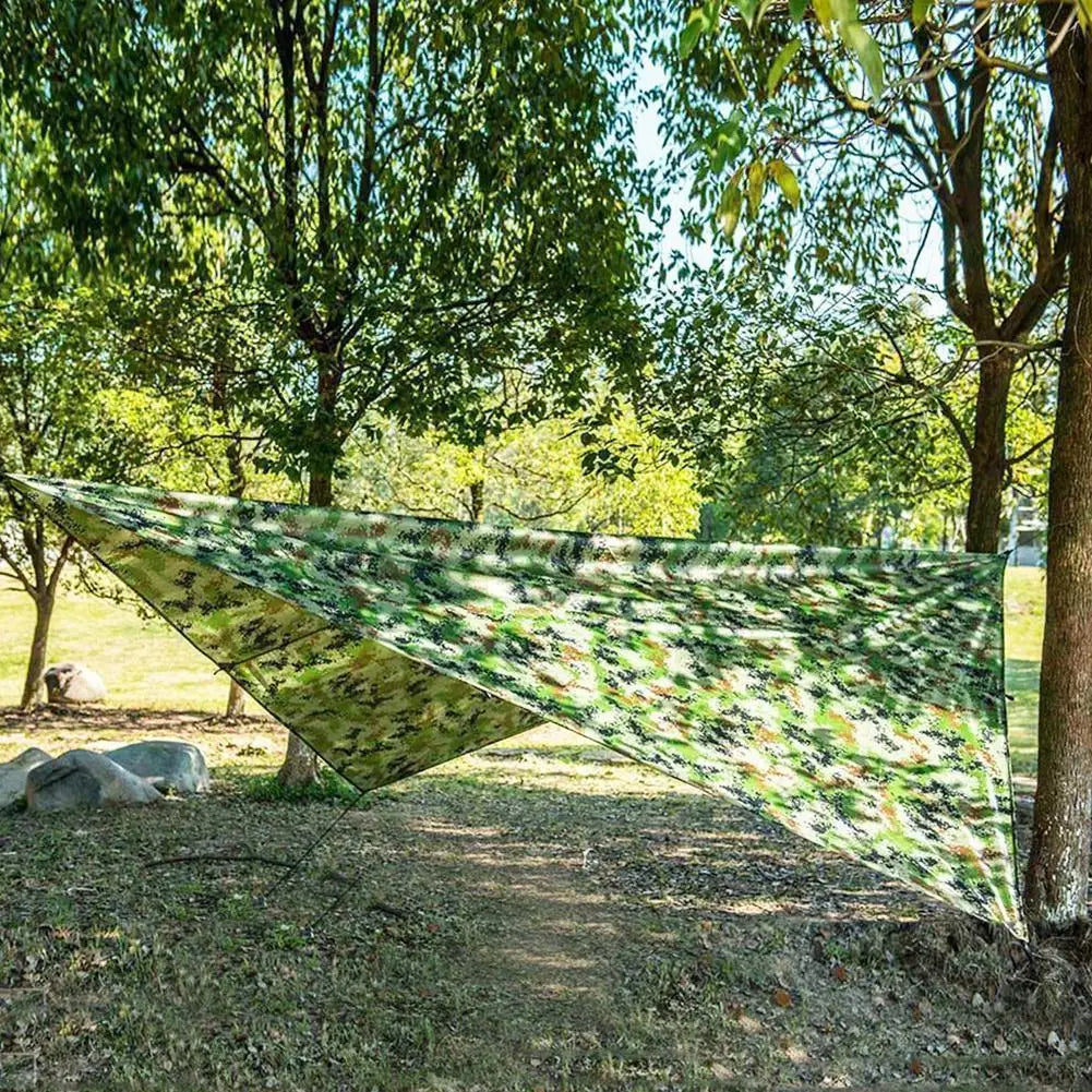 Ultraleichte Camping-Tarp 100x145cm Camouflage – clever-campen Ansicht 3