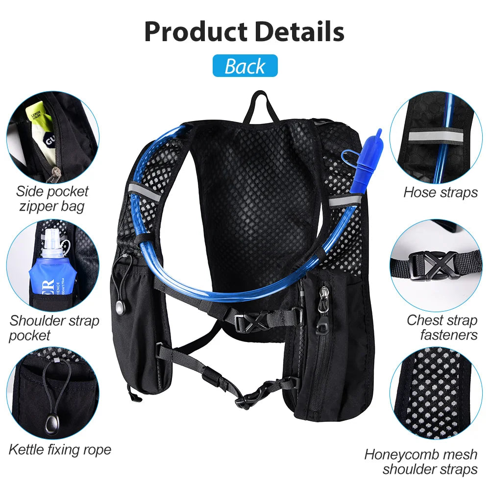 Ultra Leichter Trinkrucksack mit Wasserblase – clever-campen Ansicht 6