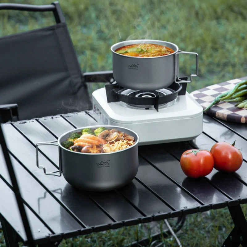 Titanium Camping Topf 1.2L 1.4L Faltbarer Kochtopf – clever-campen Ansicht 6