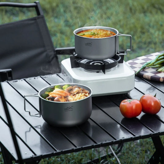 Titanium Camping Topf 1.2L 1.4L Faltbarer Kochtopf – clever-campen Ansicht 6