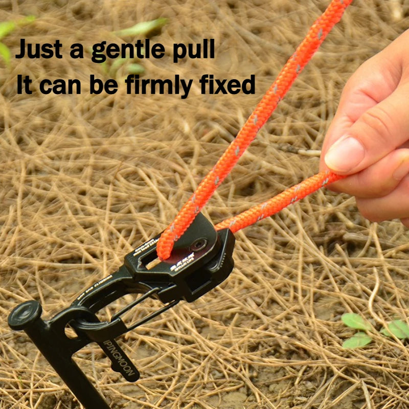 Aluminium Zeltseil Spanner mit Paracord für Camping – clever-campen Ansicht 5