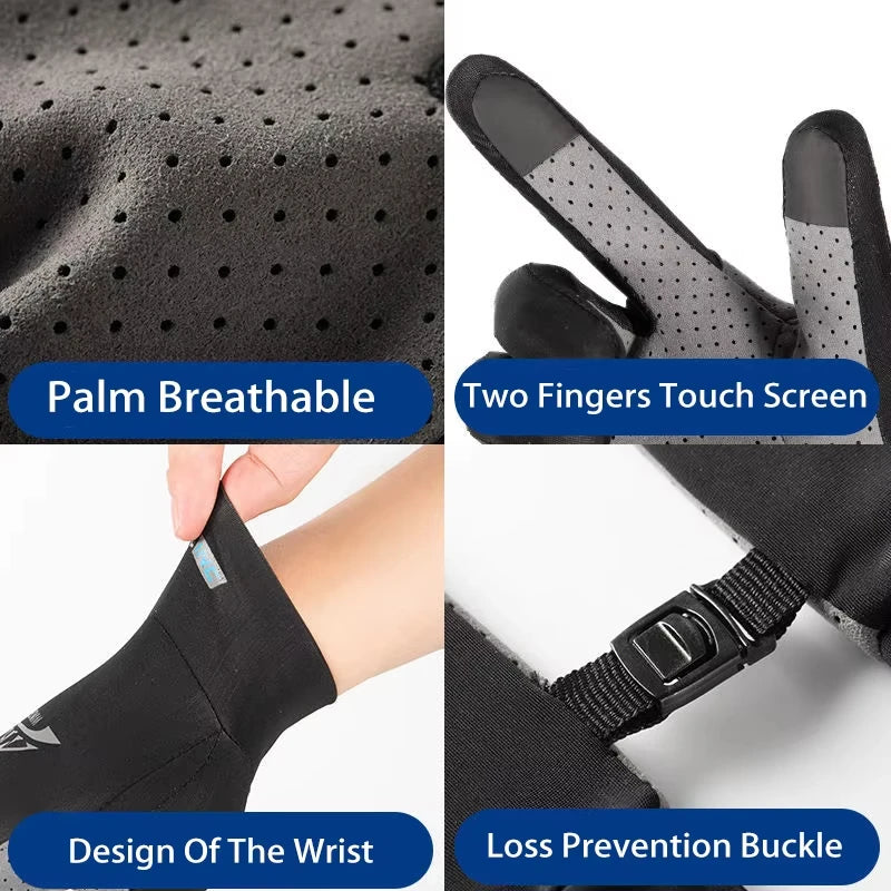 Atmungsaktive Sporthandschuhe mit UV-Schutz für Angeln – clever-campen Ansicht 3
