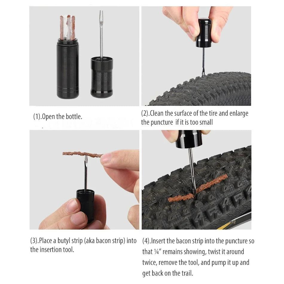 Tubeless Reifen Reparaturset für Fahrräder – clever-campen Ansicht 2