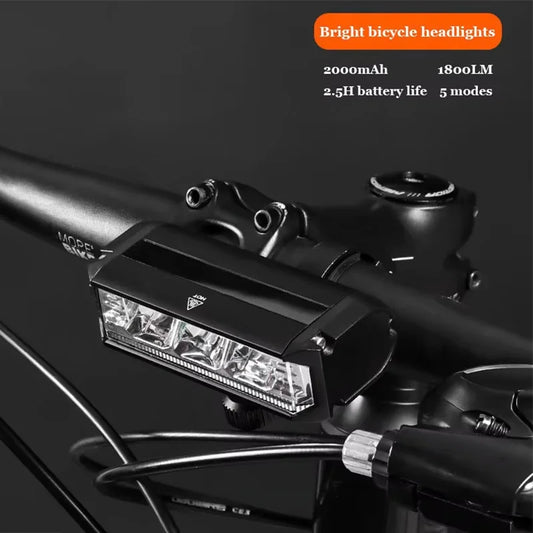 Helle 1800LM Fahrradlampe mit 2000mAh Akku – clever-campen Ansicht 2
