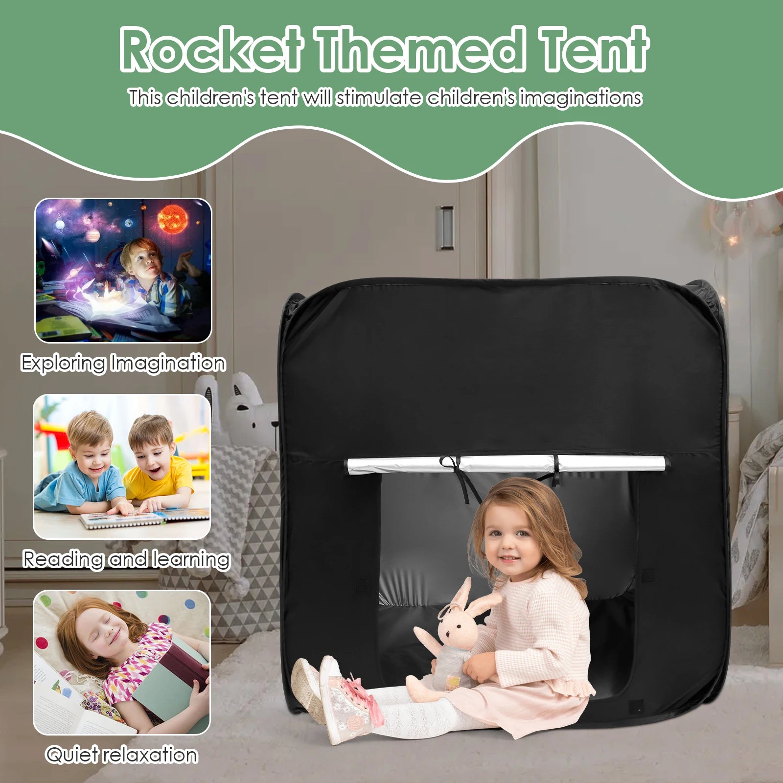 Kinder-Sensory-Zelt mit Transporttasche – clever-campen Ansicht 6