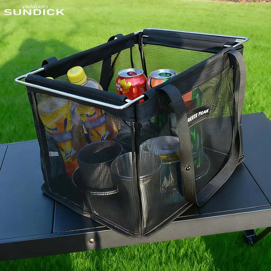 Praktische Outdoor Aufbewahrungskorb für Camping – clever-campen Ansicht 2