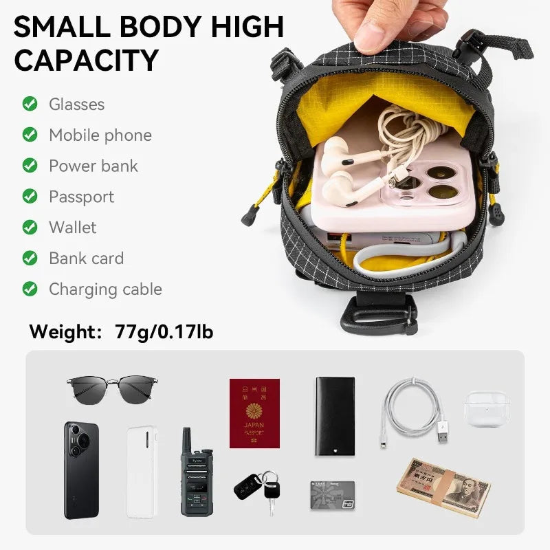 Wasserdichte Schultertasche für Rucksack - Handyhalterung – clever-campen Ansicht 5