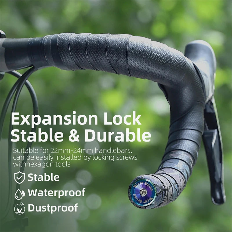 West Biking Aluminium Lenker-Endkappen für Fahrräder – clever-campen Ansicht 2