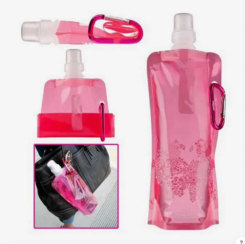500ML Faltbare Silikon Trinkflasche für Outdoor Aktivitäten – clever-campen Ansicht 4