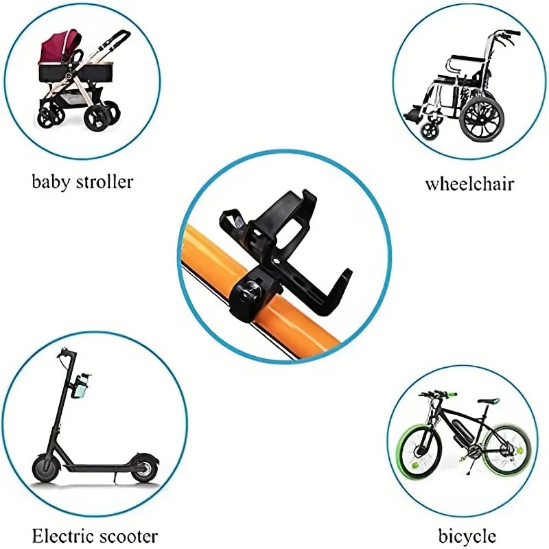 360° drehbarer Fahrrad-Wasserflaschenhalter für E-Scooter – clever-campen Ansicht 3