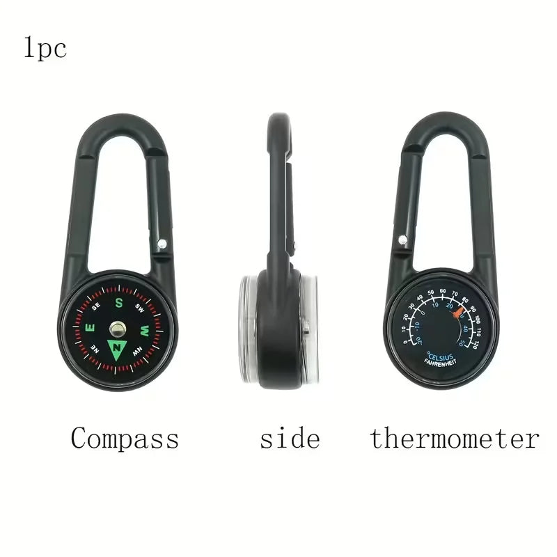Robuster Kompass & Thermometer Schlüsselanhänger für Outdoor – clever-campen Ansicht 3