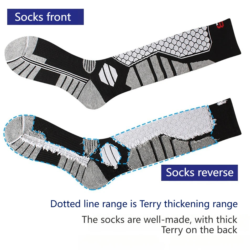 Wärmende Ski-Socken mit Anti-Rutsch und Kompression – clever-campen Ansicht 3