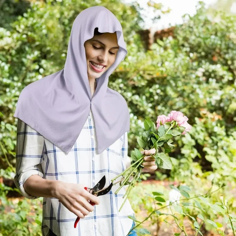 Kühlendes Hoodie-Handtuch mit UV-Schutz für Sport – clever-campen Ansicht 5