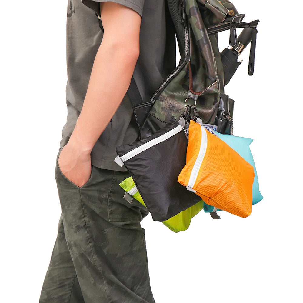 Nylon Ultra Beleuchtung Zipper Aufbewahrungstasche – clever-campen Ansicht 5