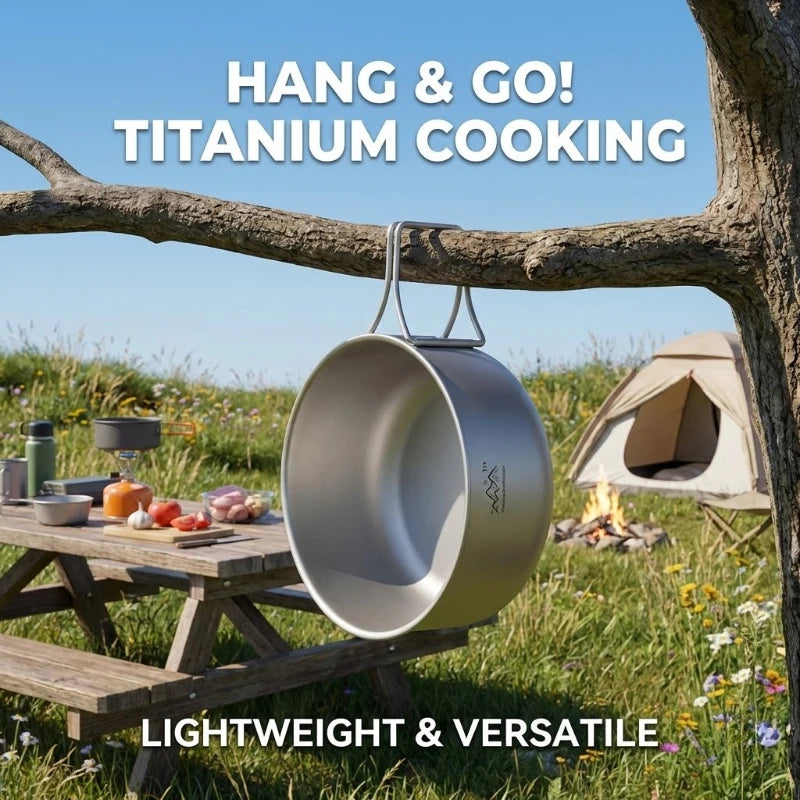 Titanium Camping Topf 1.2L 1.4L Faltbarer Kochtopf – clever-campen Ansicht 4