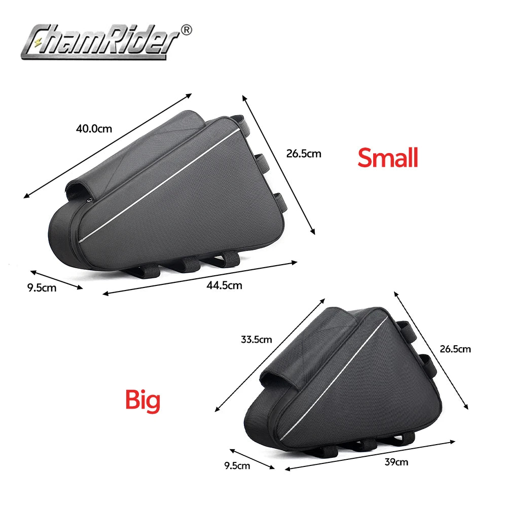 E-Bike Dreiecksakku Tasche Schwarz – clever-campen Ansicht 5