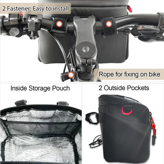 Toptrek 4L Fahrradlenkertasche mit Isolierung – clever-campen Ansicht 2