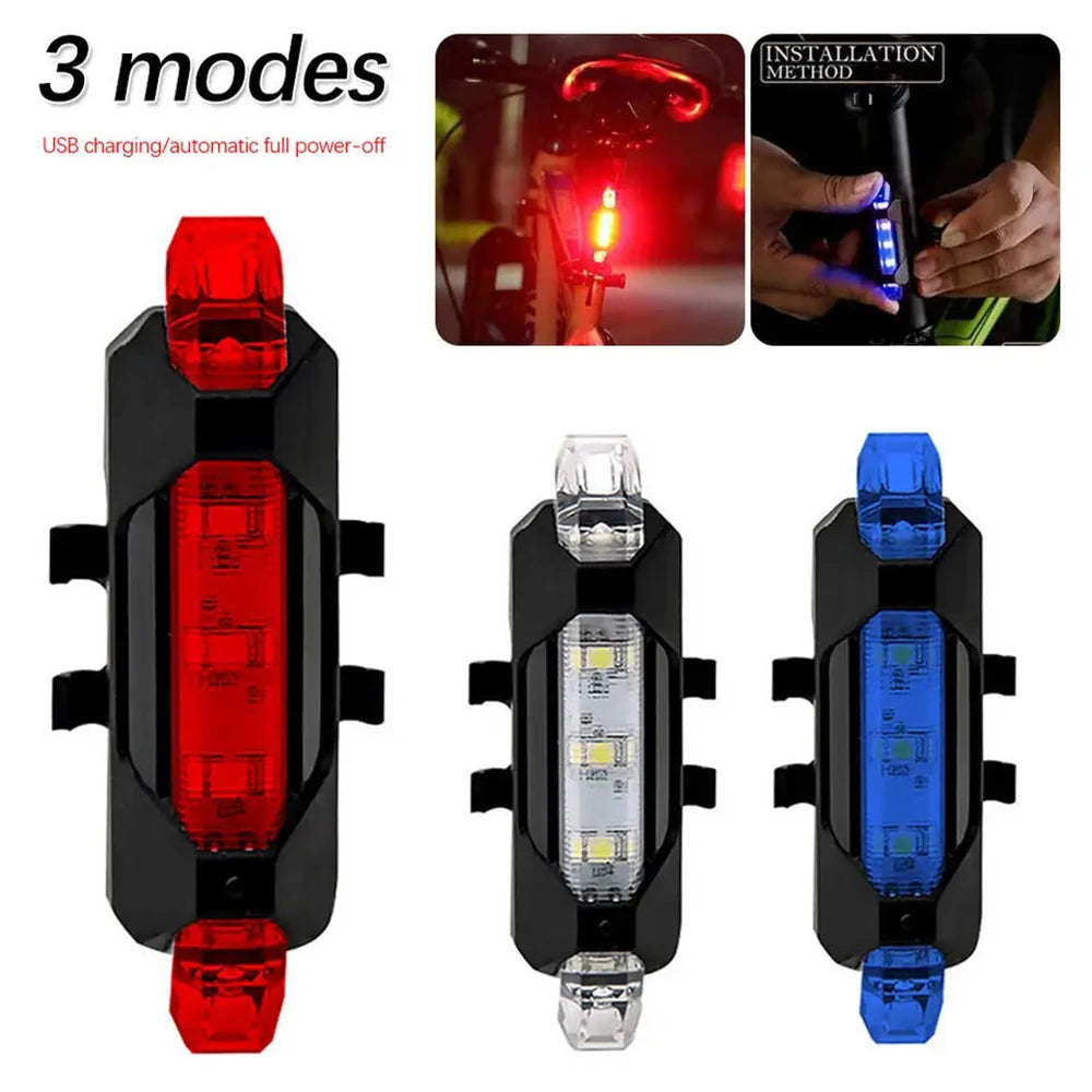 USB Velo Rücklicht Wasserdicht – Mountainbike & Rennvelo – clever-campen Ansicht 3