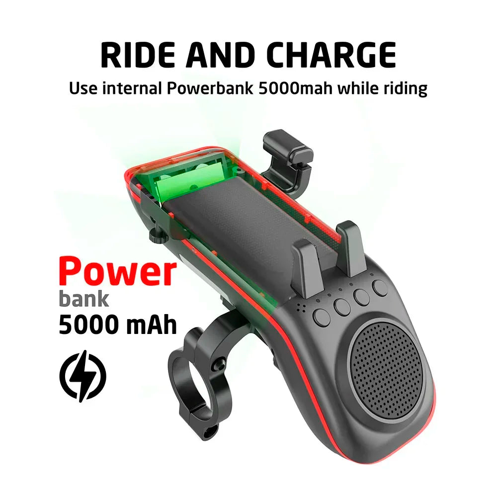 10 in 1 Fahrradlicht mit Bluetooth Lautsprecher – clever-campen Ansicht 4