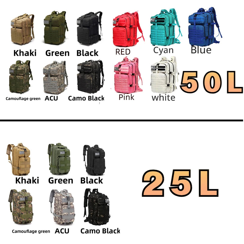 Wasserdichter 25L/50L Rucksack für Angeln und Outdoor – clever-campen Ansicht 2