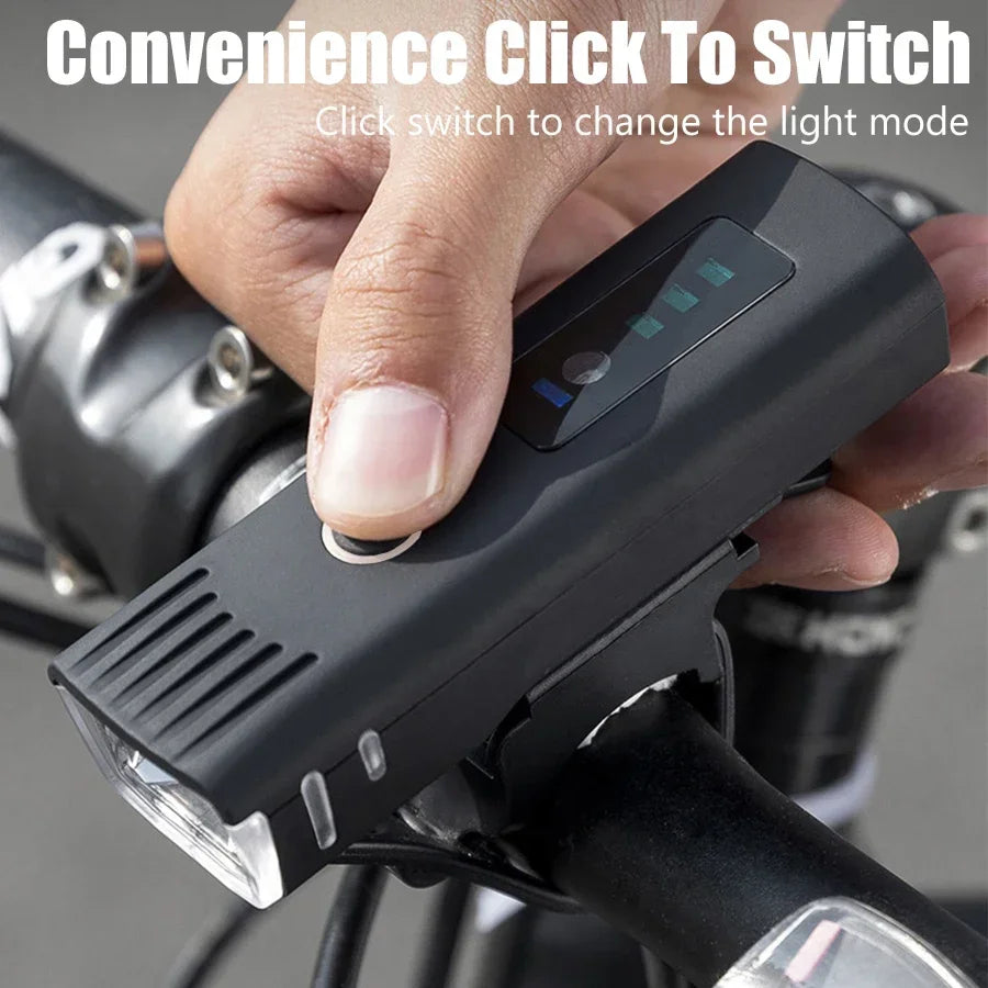 1000LM USB Wiederaufladbare Fahrradlampe mit Powerbank – clever-campen Ansicht 3