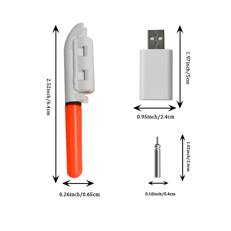 Elektronischer Lichtstick mit 2 wiederaufladbaren Batterien – clever-campen Ansicht 2