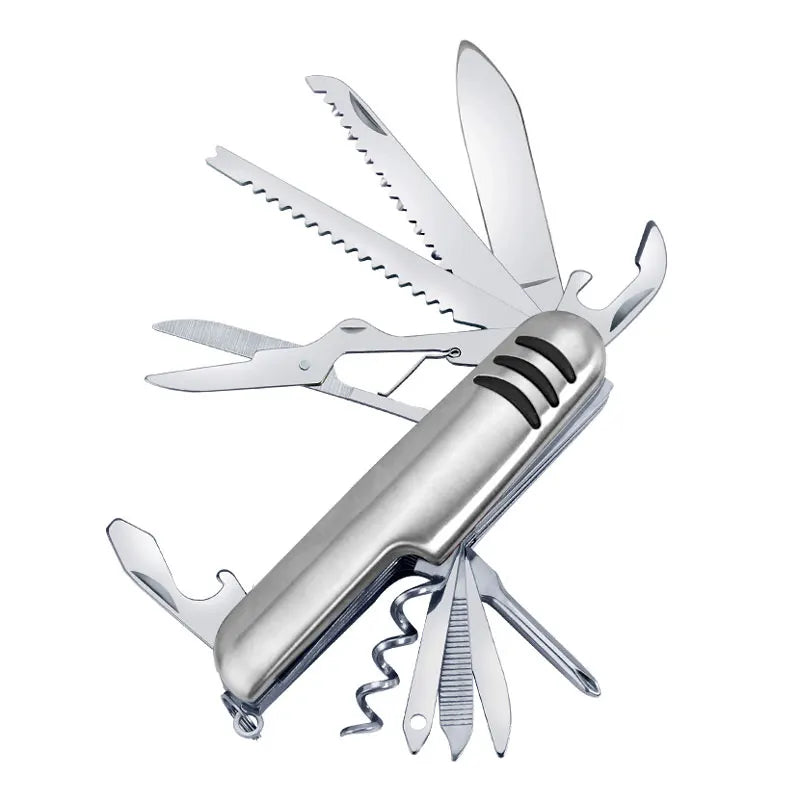 Multifunktionales 11-in-1 Taschenmesser aus Edelstahl – clever-campen Ansicht 6