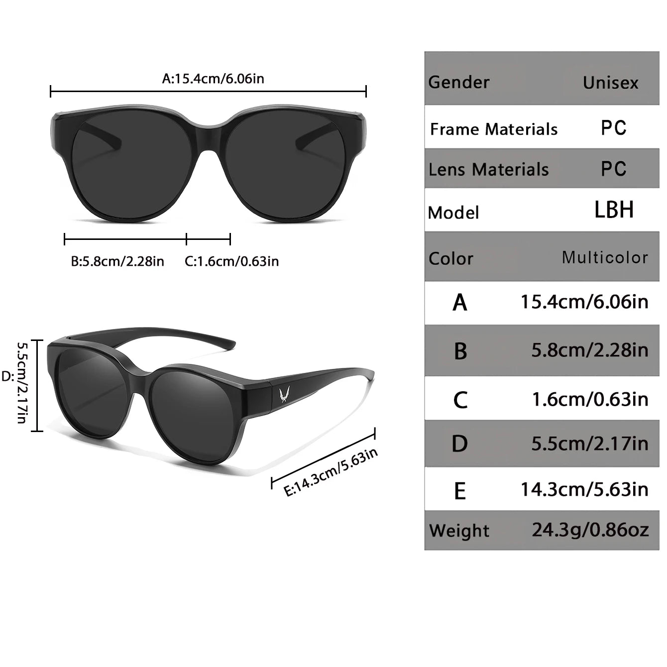 Sonnenbrille für Brillenträger mit UV-Schutz – clever-campen Ansicht 3