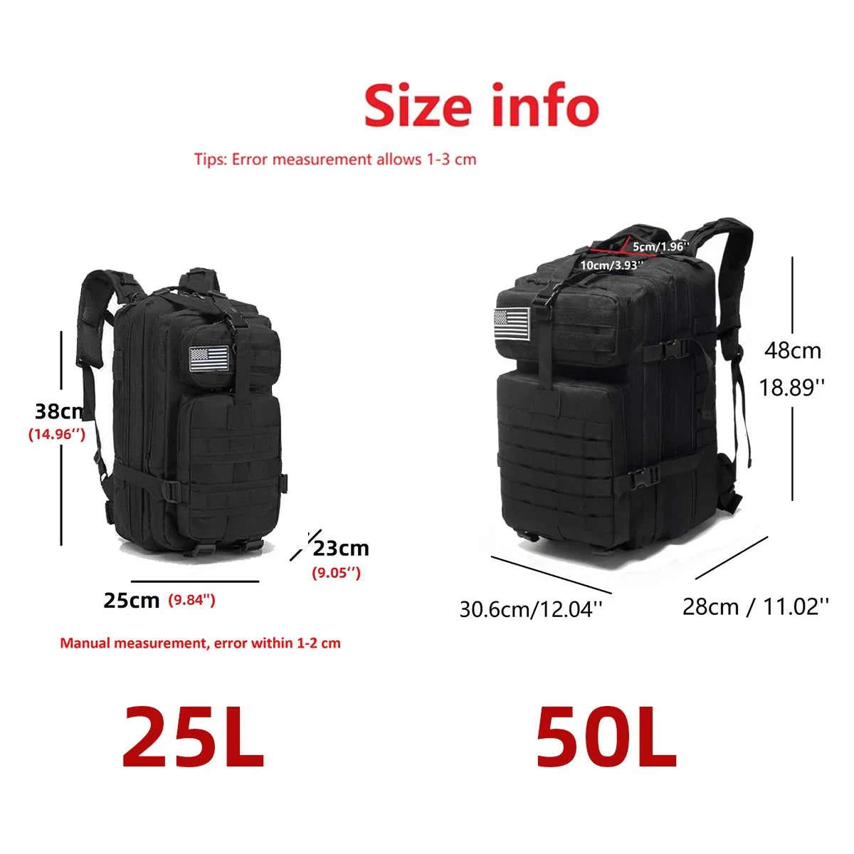 Wasserdichter 25L/50L Rucksack für Angeln und Outdoor – clever-campen Ansicht 3